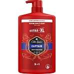 Гель для душа + шампунь 3в1 OLD SPICE мужской Captain 1л