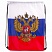 превью Сумка-мешок на завязках «Триколор РФ», с гербом РФ, 32×42 см, BRAUBERG, 228328