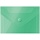 Папка-конверт на кнопке OfficeSpace А4, вертикальная, 150мкм, полупрозрачная, синяя