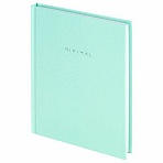 Блокнот МАЛЫЙ ФОРМАТ 110×147 мм, А6, 80 л., твердый, клетка, BRAUBERG «Minimal», мятный