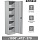 Шкаф металлический офисный BRABIX «MK 18/47/37-01», 1830×472×370 мм, 25 кг, 4 полки, разборный, 291138
