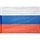Флаг РФ 12×18см с подставкой 1-ой белый пластик 30см