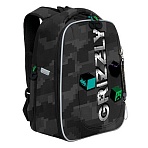 Ранец GRIZZLY анатомическая спинка, с бейджем, для мальчиков, «CUBES», 36×29х18 см