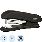 Степлер Attache Comfort до 20 листов черный (покрытие soft touch)