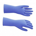 Перчатки латексные Hq Profiline сверхпрочные синие (размер 9, L)