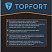 превью Перчатки рабочие защитные TOPFORT НТЛ 01 нейлоновые с латексным покрытием серые/синие (13 класс, размер 8 (M))