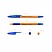 превью Ручка шариковая с грипом ERICH KRAUSE «R-301 Grip», СИНЯЯ, корпус оранжевый, узел 0.7 мм, линия письма 0.35 мм