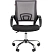 превью Кресло офисное Easy Chair 304 LT серое/чёрное (сетка/ткань, металл хромированный)