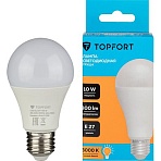 Лампа светодиодная Topfort E27 10W 3000K груша