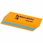 Ластик BRAUBERG «Color», 55×15х13 мм, прямоугольный, скошенный, яркие цвета ассорти