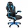 Кресло компьютерное СН GAME 15, экокожа, черное/голубое