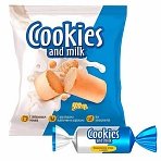 Батончики шоколадные COOKIES AND MILK молочные со сливочным печеньем, 500 г