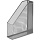 Вертикальный накопитель для бумаг, металл. сетка, ширина 72мм(серебро)