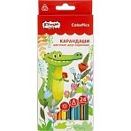 Карандаши цветные 24цв/наб 12шт3-гран, двустр№1School/Комус Класс ColorPics