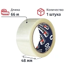 Клейкая лента упаковочная Unibob 400 48ммх66мх40мкм, прозрачная