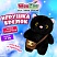 превью Игрушка-брелок мягкая «Котик с сумочкой», 12 см, цвет черный, WOOZOO (ВУЗУ)