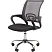 превью Кресло офисное Easy Chair 304 LT серое/чёрное (сетка/ткань, металл хромированный)
