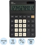 Калькулятор настольный Deli EM309.12 р, дв пит,176.9×124.9×34мм, темно-серый