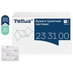 Бумага туалетная листовая Tellus/TORK (Система ТР3) ПРЕМИУМ КОМПЛЕКТ 40 шт., 200 л., 11×23 см, 2-слойная