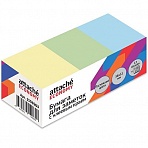 Стикеры 38×51 мм Attache Economy пастельные 3 цвета (12 блоков по 100 листов)