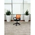 превью Кресло офисное Easy Chair 396 LT оранжевое/чёрное (сетка/ткань, пластик)