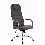 Кресло для руководителя Everprof EP 708 TM черное (хромированный металл/искусственная кожа)