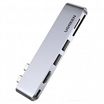 Разветвитель USB UGREEN для MacBook, 3 x USB 3.0, HDMI, SD/TF(80856)