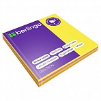 Самоклеящийся блок Berlingo «Ultra Sticky», 75×75мм, 100л, 4 неоновых цвета