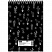 превью Блокнот Attache Selection Llamas A5 80 листов черный в клетку на спирали (145×203 мм)