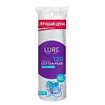 Ватные диски КОМПЛЕКТ 120 шт., LURE, двусторонние