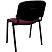 превью Стул офисный Easy Chair Изо/Iso бордовый (ткань, металл) (244439)