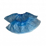 Бахилы одноразовые полиэтиленовые гладкие 1.9 г синие (100 пар в упаковке)