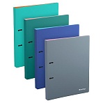 Папка на 2 кольцах Berlingo «Soft Touch Pro» A4, 24мм, 700мкм, D-кольца, с внутр. карманом, софт-тач, ассорти