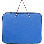 Папка-портфель Attache тканевая A4 синяя (360×270×40 мм, 1 отделение)