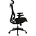 превью Кресло для руководителя Комус Мебель (Easy Chair) 601 чёрное (сетка, пластик)
