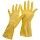 Перчатки резиновые хозяйственные OfficeClean Универсальные, р. S, желтые, пакет с европодвесом
