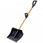 Лопата для уборки снега РусТрейд Пума ковш пластиковый (47.5×35 см) с черенком