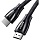 Кабель угловой UGREEN AV119 (10597) 3.5mm Male to 3.5mm Male flat.1м черный