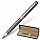 Ручка подарочная шариковая GALANT «Olympic Silver», корпус серебристый с черным, хромированные детали, пишущий узел 0.7 мм, синяя