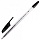 Ручка шариковая BRAUBERG «X-333», ЧЕРНАЯ, корпус прозрачный, узел 0.7 мм, линия письма 0.35 мм