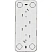 превью Розетка накладная тройная Schneider Electric BLNRA010311 Blanca с заземлением 16 А IP20 белая