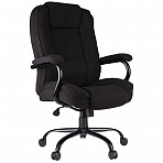 Кресло руководителя Helmi HL-ES01 «Extra Strong» повышенной прочности, ткань черно-серая, до 200кг