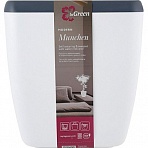 Горшок с автополивом Munchen 5л с вставкой 2.2л, квадрат, белосн, IG622411048