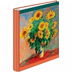 Тетрадь на кольцах А5, 120л., 7БЦ, ArtSpace «Живопись. Claude Monet», глянцевая ламинация, тиснение фольгой