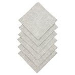 Салфетка 32×32см (к-т 6шт. ), рогожка, 160г/м2, Рант серый