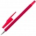 превью Ручка шариковая STAFF, КРАСНАЯ, корпус прорезиненный красный, узел 0.7 мм, линия письма 0.35 мм