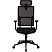 превью Кресло для руководителя Комус Мебель (Easy Chair) 601 чёрное (сетка, пластик)