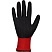 превью Перчатки защитные TOPFORT п/э с текстурир. латексным покр. красные р.10(XL)