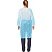 превью Халат на липучках (30 гр) 4XL голубой (10 шт/упак)
