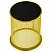 превью Подставка-органайзер BRAUBERG, металлическая, круглое основание, 94?81 мм, желтая